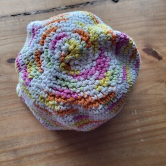 Handmade Cotton Crocheted Hat Women's - Picture 3 of 6